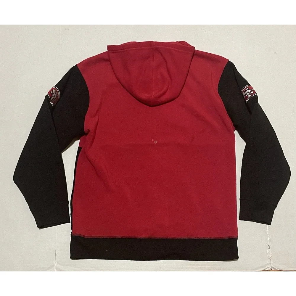 NFL Apparel Team San Francisco‎ 49ers Red Black Hoodie Pocket Youth XL 18/20